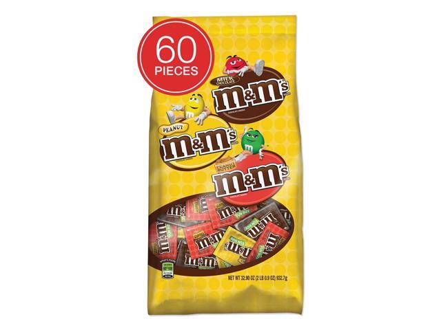 Chocolate Candies Milk Chocolate/Peanut/Peanut Butter Individually Wrapped 329 oz Bag MMM5602551793