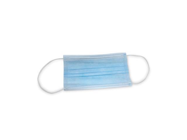 Three-Ply General Use Face Mask, Blue/White, 2,500/Carton Three-Ply General Use Face Mask, Blue/White, 2,500/Carton