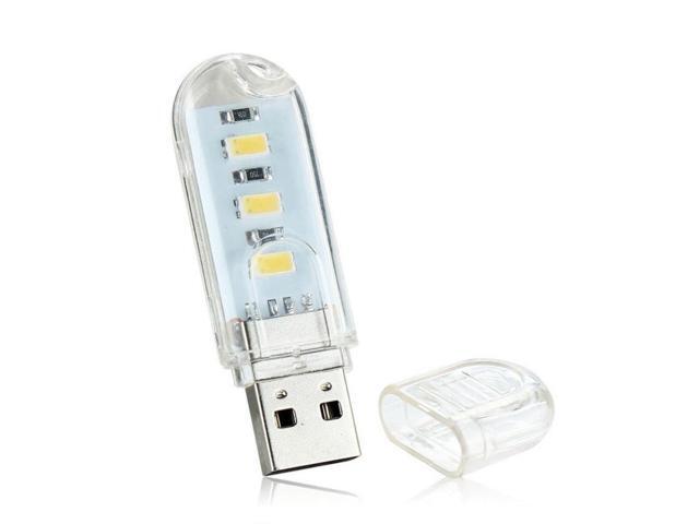 Mini 3 LED USB Night Light Pocket Lamp For PC Laptop