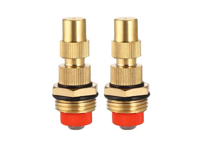 Adjustable Mist Nozzle 1/2BSP 360 Degree Atomizing Jet Spray Tips Lawn Garden Sprinkler 2 Pcs