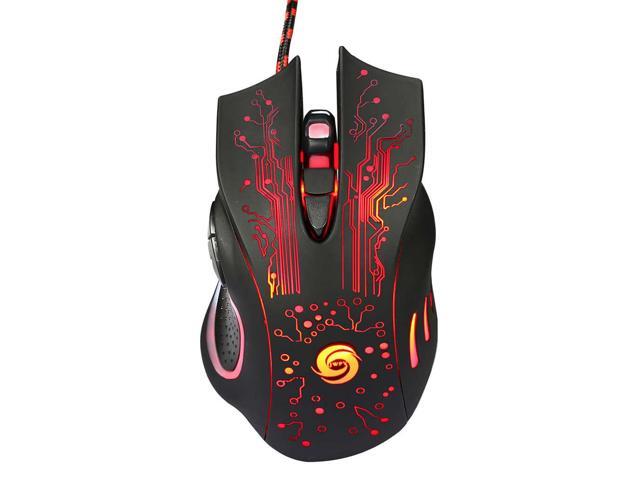 Professional Wired Gaming Mouse 6 Button Led Optical Usb Computer Mouse Gamer Mice K1013 Game Mouse Silent Mouse For Pc Random