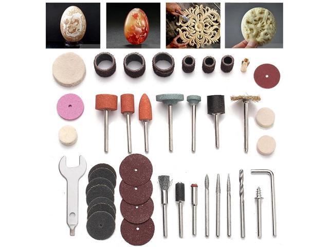 40Pcs Mini Drill Kit Abrasive Tool Rotary Power Tool Set For 1/8' Shank Sanding Polish Cutting Accessory Bit Set Mayitr