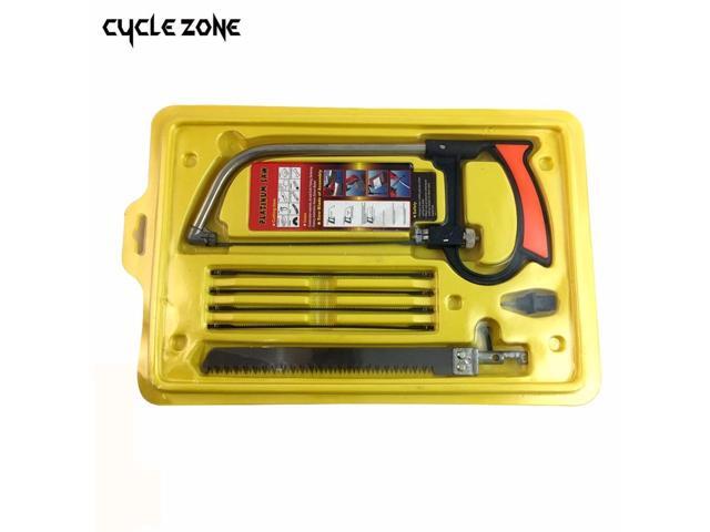 8 in 1 Magic Saw Multi Purpose Hand DIY Steel Saw Metal Wood Glass Saw Kit 6 Blades Woodworking Metalworking Model Hobby Tool