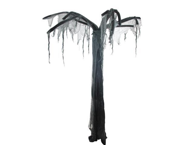 75' Black and Gray Spooky Standing Ghost Tree Halloween Decoration