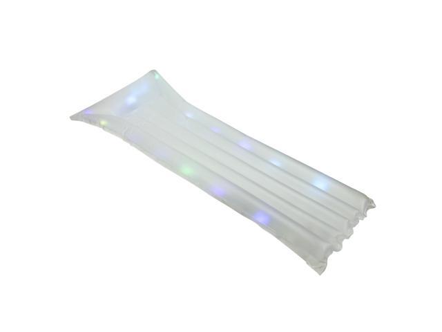 6775' Inflatable Clear Swimming Pool Multi Color LED Lighted Air Mattress