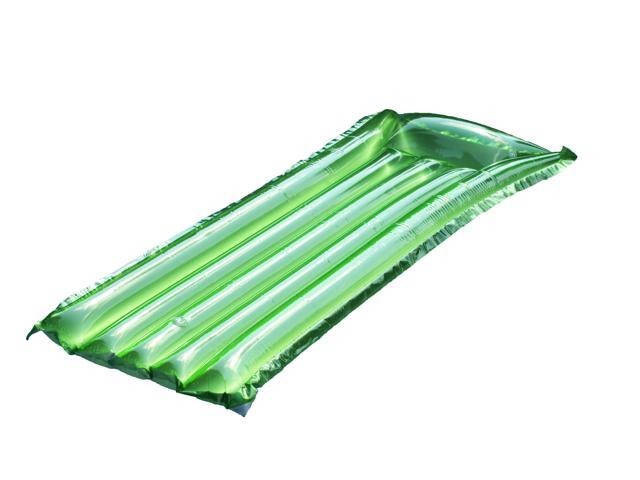 72-Inch Inflatable Green Water Sports and Reflective Suntanner Pool Air Mattress