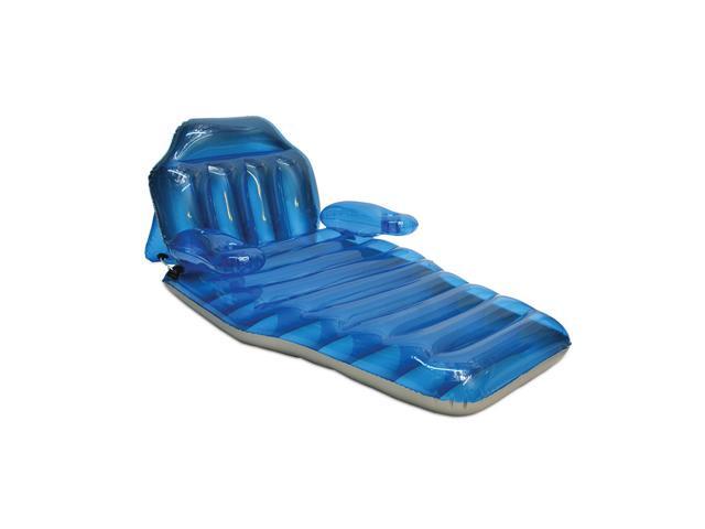80' Inflatable Transparent Blue Adjustable Swimming Pool Lounger