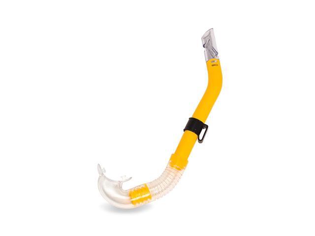 15' Yellow and Clear Bahama Semi-Dry Top Sport Swimming Pool Snorkel