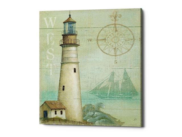 Epic Graffiti West Coastal Light Canvas Wall Art Blue