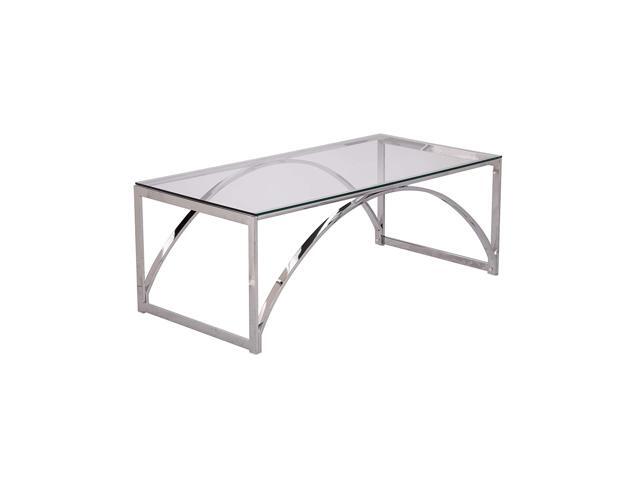 SEI Furniture Stevenly Coffee Table Chrome