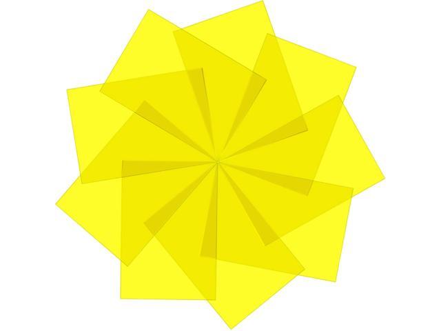 Pangda 9 Pack Gel Filter Colored Overlays Correction Gel Light Filter Transparent Color Film Plastic Sheets 117 by 83 Inches (Yellow)