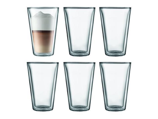Bodum Canteen Double Wall Insulated Glasses 135 Ounce Chrome