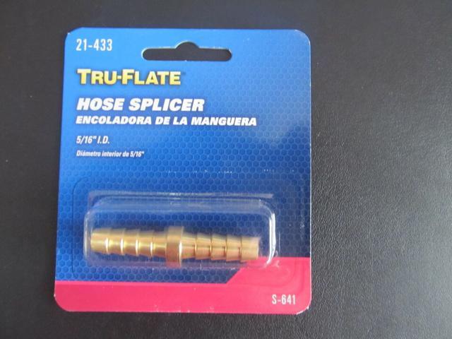 5/16' Air Hose End Barb Fitting Splicer Tru-Flate #21-433 NEW