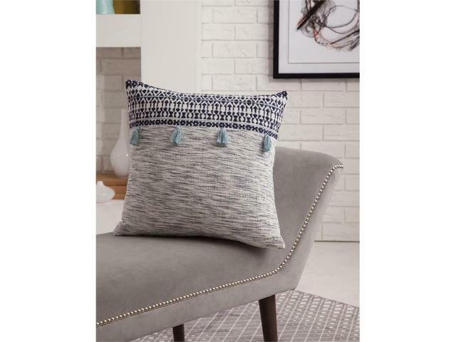 Abacasa Blake Orion Navy/White Throw Pillow