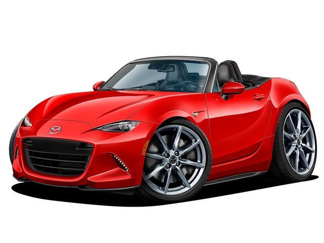 2015 Miata Convertible Cartoon Wall Decal Graphic Sticker NEWPING