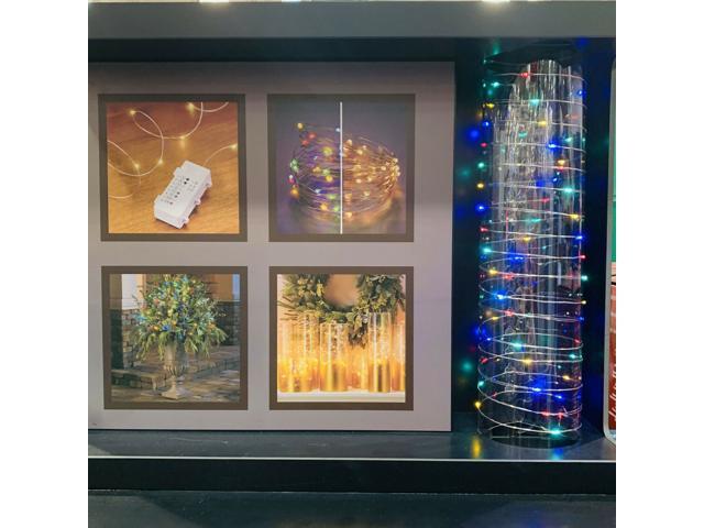 Micro Fairy Lights 50 Light Set Christmas Color Changing Warm White or Multi