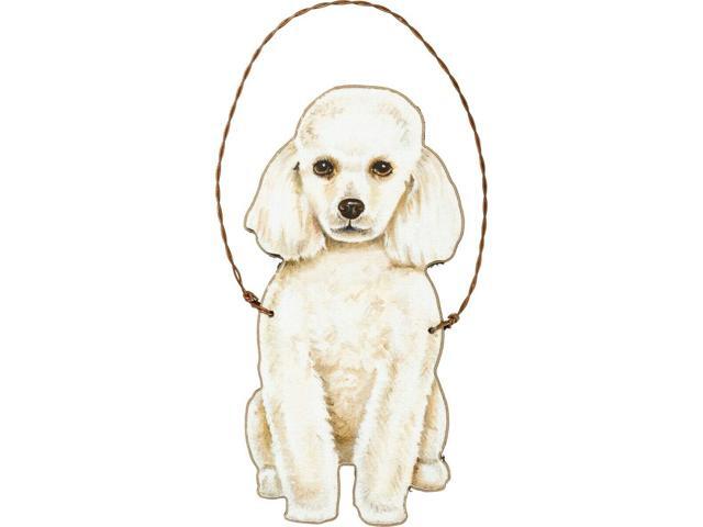 NEW~Wood Poodle Dog Ornament~Christmas Tree/Wreath/Gift Tag/Sign/Plaque