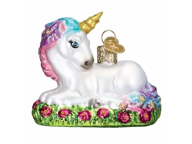 Baby Unicorn Blown Glass Christmas Ornament by Old World Christmas