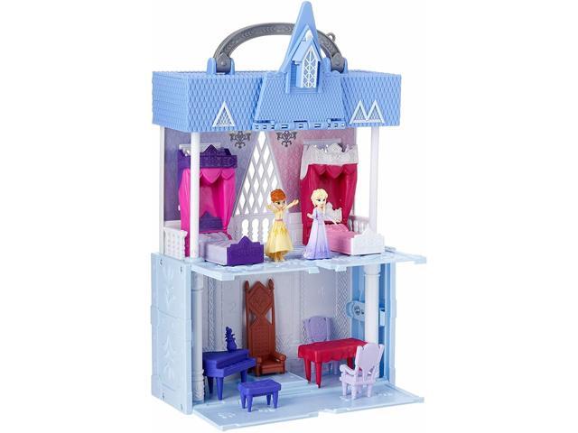 Disney Frozen Castle Playset Pop Up Toy Dolls Elsa Anna Girls Kids Play Set Gift