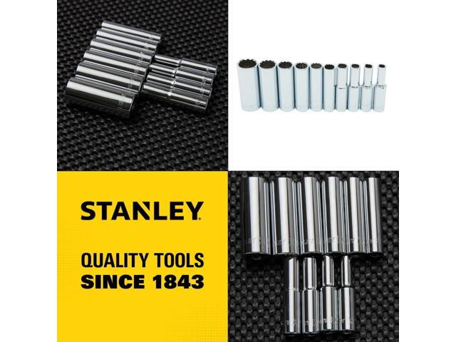 1/4 in drive sae deep socket set (10-piece)