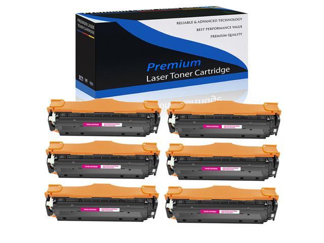6 Pk/Pack Magenta Cc533a 304A Toner For Hp Laserjet Cp2020 Cm2320 Cp2025 Mfp