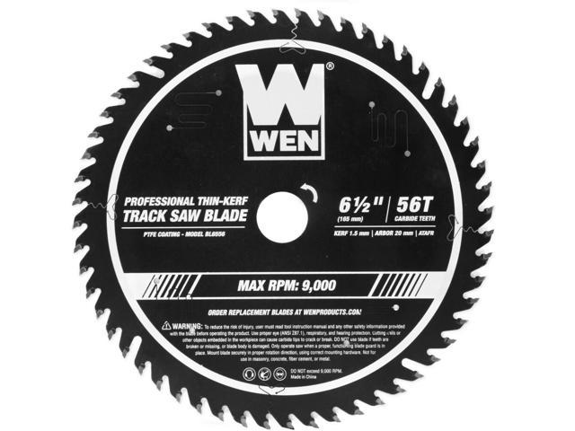 WEN BL6556 65' 56T Carbide-Tipped Thin-Kerf Professional ATAFR Track Saw Blade