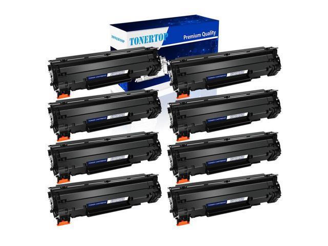 8 Pack Cb435a 35A Black Toner Cartridge For Hp Laserjet P1005 P1006 P1007 P1008