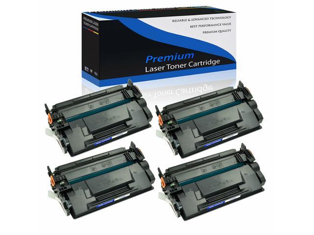 4Pk Black Cf287a 87A Toner Cartridge For Hp Laserjet Mfp M527dn M527f M527z