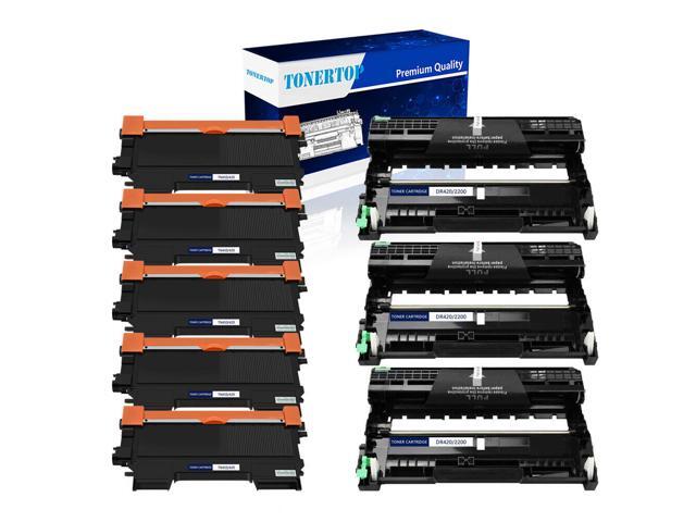 3 Dr420 Drum + 5 Tn450 Toner For Brother Dr450 Hl-2242D Mfc-7240 Intellifax 2840