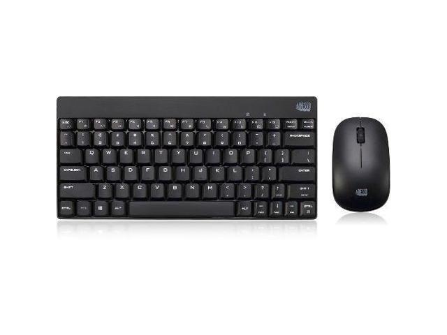 Adesso WKB-1100CB - Wireless Spill Resistant Mini Keyboard & Mouse Combo