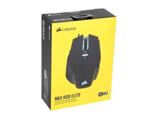 Corsair M65 RGB ELITE Tunable FPS Gaming Mouse Black Backlit RGB LED 18000 dpi