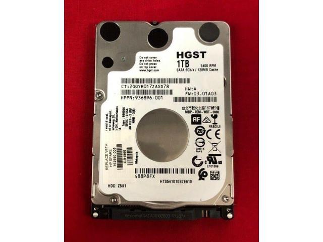 HGST 5400RPM SATA 6Gb//s 128MB CACHE 1TB HARD DRIVE 936896-001 HTS541010B7E610