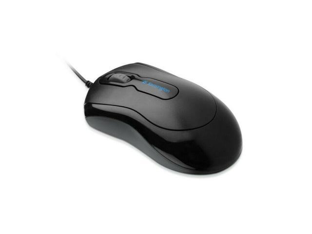 Kensington Mouse-In-A-Box Corded USB Mouse Optical Cable Black 1 Pack USB Wheel