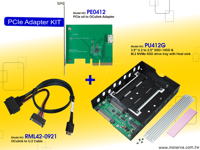 Innocard U.2 (SFF-8639) to M.2 NVMe SSD Adapter or SATA to M.2 SSD