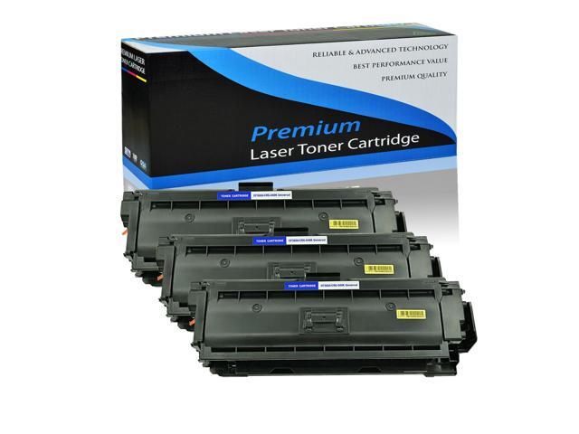 3 Pk Black Toner Cartridge Cf360a Compatible For Hp 508A Laserjet M552 Mfp M577