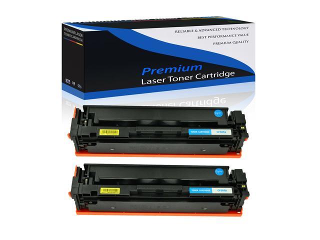 2X Cf501a Cyan Toner Cartridge For Hp 202A Laserjet Pro M254dw M254nw M254dn