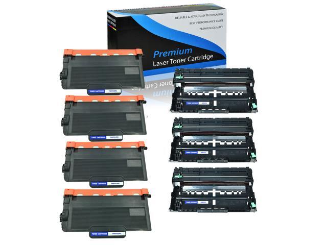 4PK TN850 Toner + 3PK DR820 Drum for Brother HL-L6200DW HL-L6200DWT HL-L6250DW
