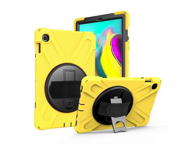 Galaxy Tab A 101 Case Fits T510/T515 2019 Shockproof Heavy Duty Tempered Glass Screen Protector Handstrap Kickstand Shoulderstrap Sling For