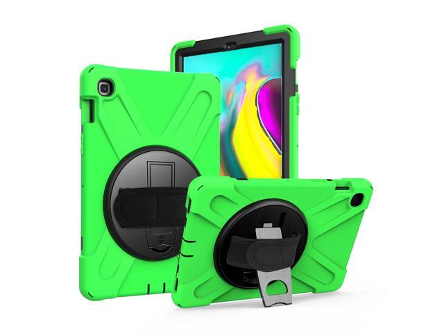 Galaxy Tab A 101 Case Fits T510/T515 2019 Shockproof Heavy Duty Tempered Glass Screen Protector Handstrap Kickstand Shoulderstrap Sling For