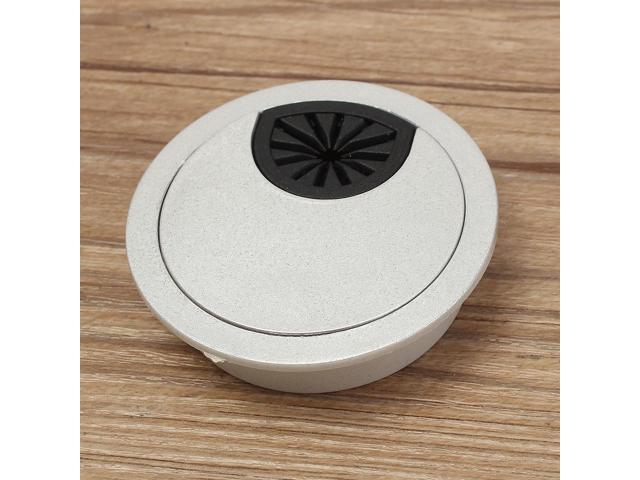 1Pcs 50mm ABS Plastic Desk Wire Hole Cover Base Table Cable Outlet Computer Grommet Port Surface Line Box Furniture Hardware