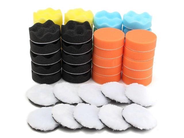 50Pcs/Set Buffing Polishing Sponge Pads Kit For Car Polisher sponge Wheel Buffer Waxing Buffing Pad Drill Set Kit Hand Tool