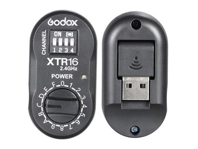 Godox XTR-16 Wireless 24G Remote Control Flash Receiver for X1C X1N XT-16 Transmitter Trigger Wistro AD360/DE/QT/DP/QS/GS/GT Series