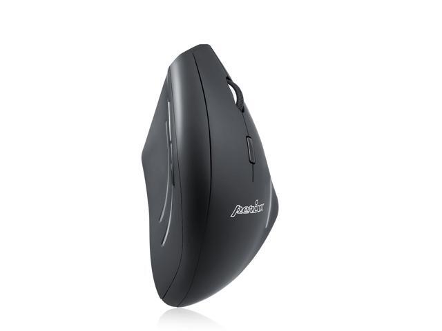 Perixx PERIMICE-608 Wireless Programmable Vertical Ergonomic Mouse - 800/1200/1600 dpi - 5 Programmable Button - 24G - Natural Ergonomic Vertical