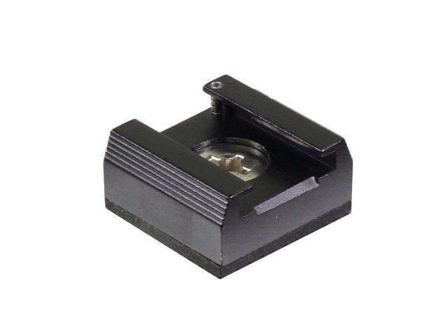 ALZO Cold Shoe Mount for Blackmagic Cinema Cameras and Pocket Cinema Camera with 1/4 in Thread Hole and Anti-Rotation Rubber Base for Camera Flash