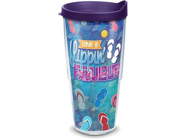 Tervis Flippin Fabulous Insulated Tumbler with Wrap and Lid 24 oz - Tritan Clear