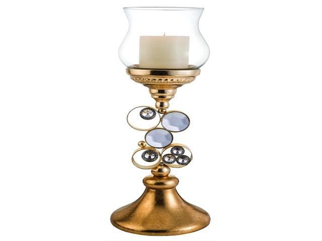 ORE International K-4260-C2 Malha Candleholder Without Candle 18-Inch Height Gold