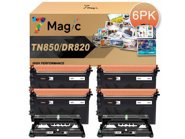 4PK TN850 Toner + 2PK DR820 Drum For Brother HL-L6200D MFC-L5800DW MFC-L5900DW