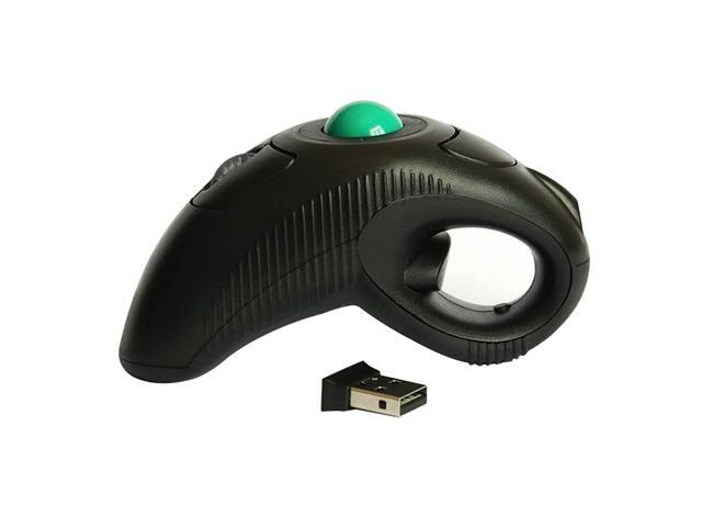 Wireless Ergonomic Handheld Trackball Mouse with Laser Pointer Left Handed Right Handed DPI Adjustable for Laptop Desktop PC Computer