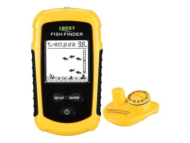 LUCKY Wireless Fish Finder Portable Fish Finder Handheld Anti-UV LCD Display Portable Fishing Sonar Wireless Depth Finders for Kayak Ice Fishing