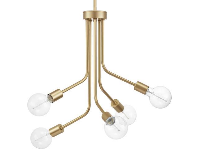 Progress Lighting P400149-078 Five-Light Chandelier Antique Gold Leaf